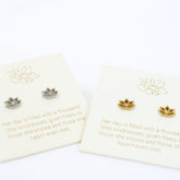 Love Lunamei Earrings - Lotus - Silver