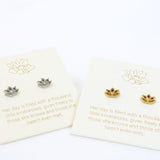 Love Lunamei Earrings - Lotus - Silver