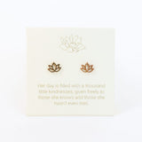 Love Lunamei Earrings - Lotus - Silver