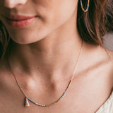 Japanese Seeded Necklace Sky