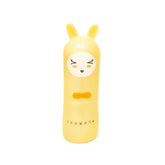 Yellow bottle with cartoon character design on a white background Australia