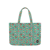 Floral patterned tote bag on a white background Australia