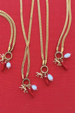 A Mosk Leopard Charm Necklace