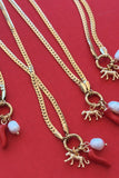A Mosk Leopard Charm Necklace
