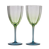 Lotti Wine Glasses Blue and Green