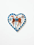 Palomera Heart White Horse Wall Tile
