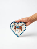Palomera Heart White Horse Wall Tile