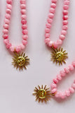 A Mosk Pink Gem Necklace