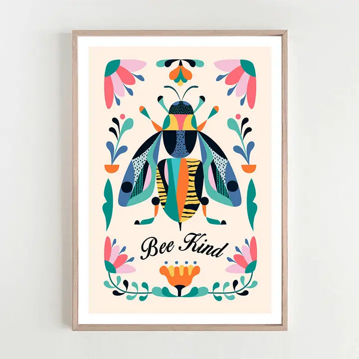Bee Kind Art Print