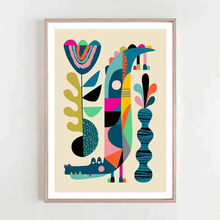 Crocodile Art Print - A3