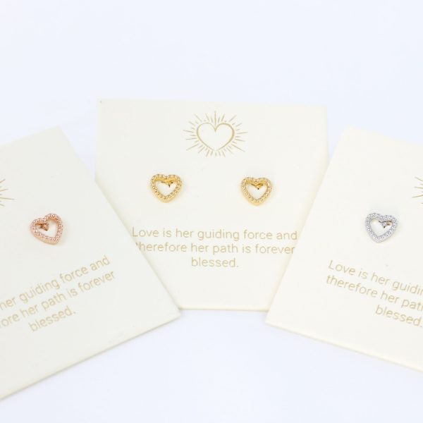 Love Lunamei Earrings - Dotted Hearts