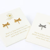 Love Lunamei Earrings - Dragonfly Silver