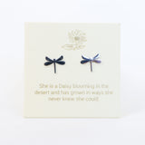 Love Lunamei Earrings - Dragonfly Silver