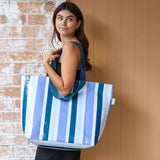 Hello Weekend - Hamptons Blue and White - Weekender Bag