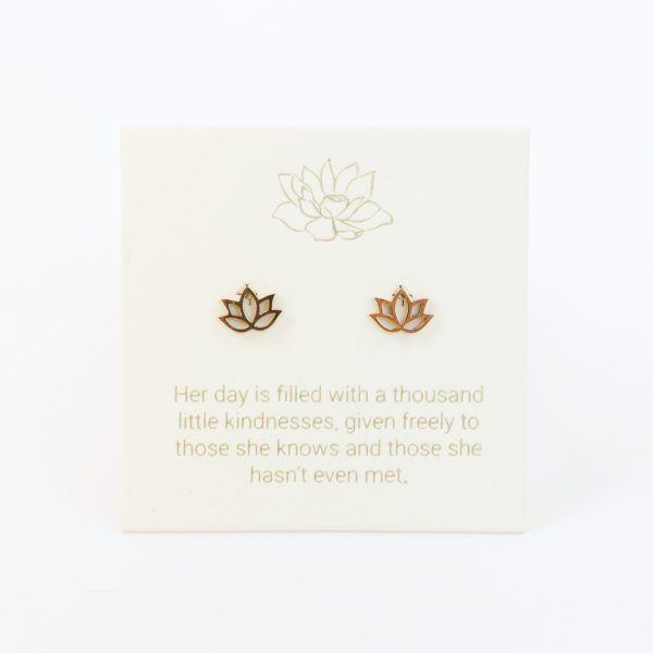 Love Lunamei Earrings - Lotus - Silver