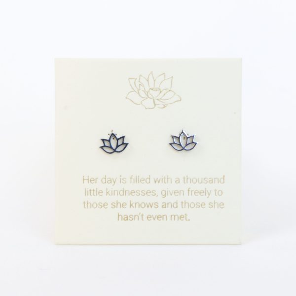 Love Lunamei Earrings - Lotus - Silver