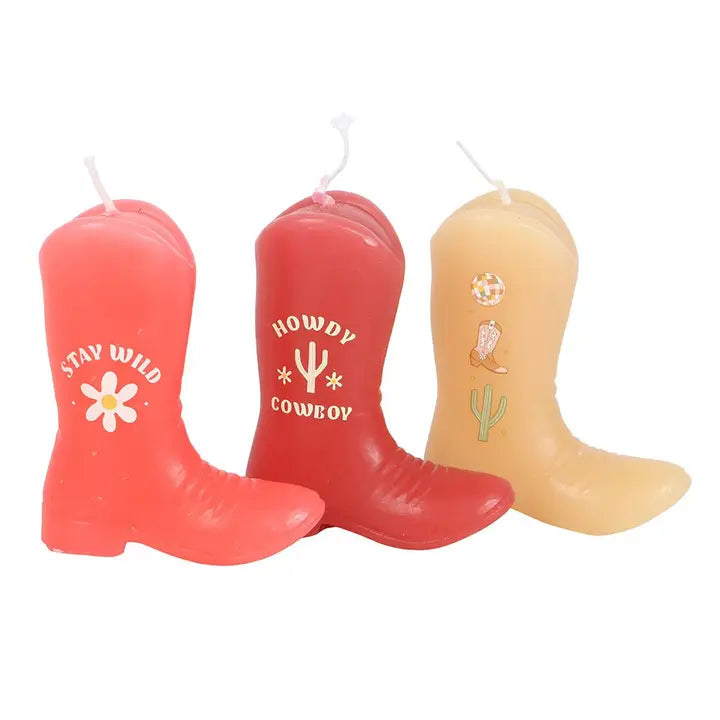 Cowboy Boot Candles