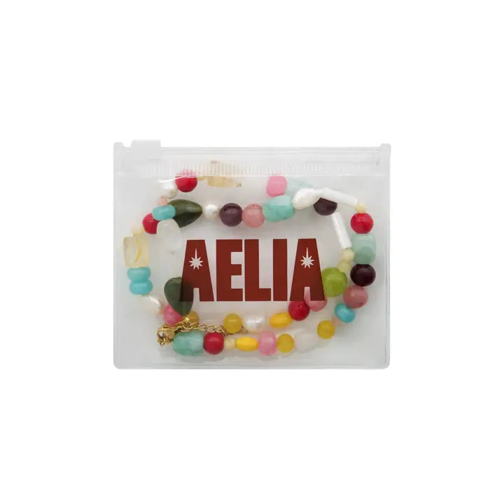 Aelia Multi Stone Beaded Necklace