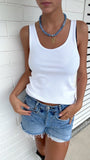 Aquamarine Beaded Sun Necklace