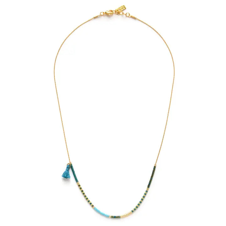 Japanese Seeded Necklace - Seashore