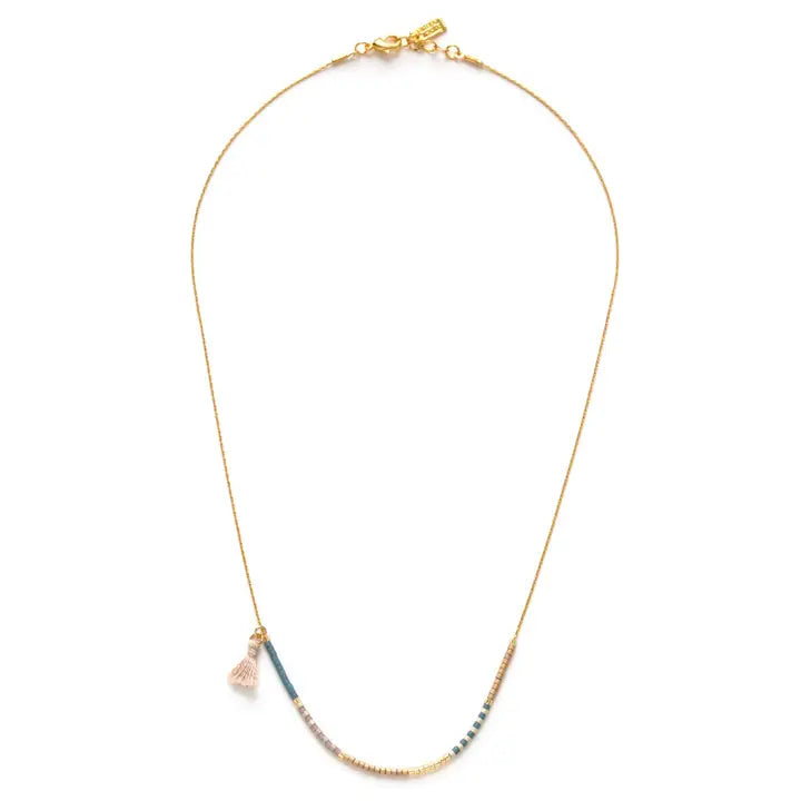 Japanese Seeded Necklace Sky