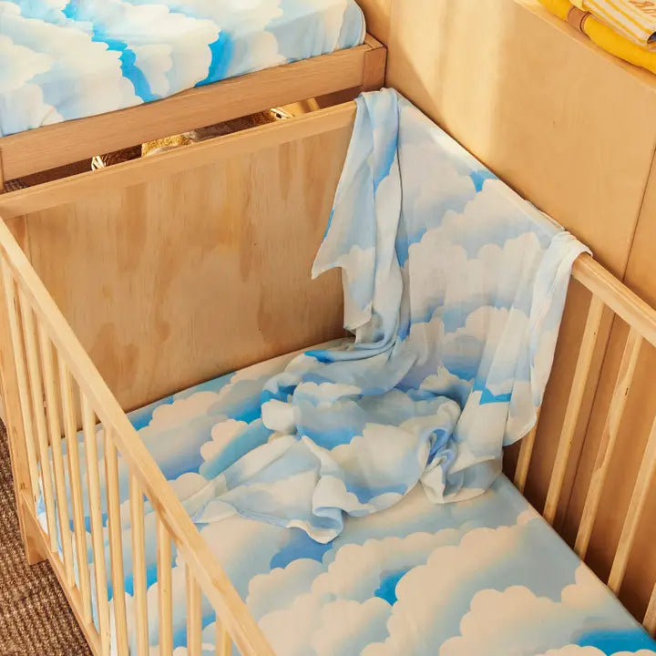 Head in the Clouds - Organic Cotton Fitted Sheet