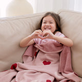 Fox and Fallow Heart Blanket