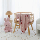 Fox and Fallow Heart Blanket