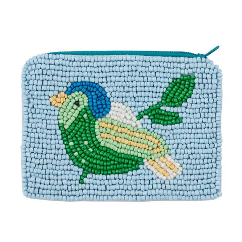 Bluebell Beaded Pouch