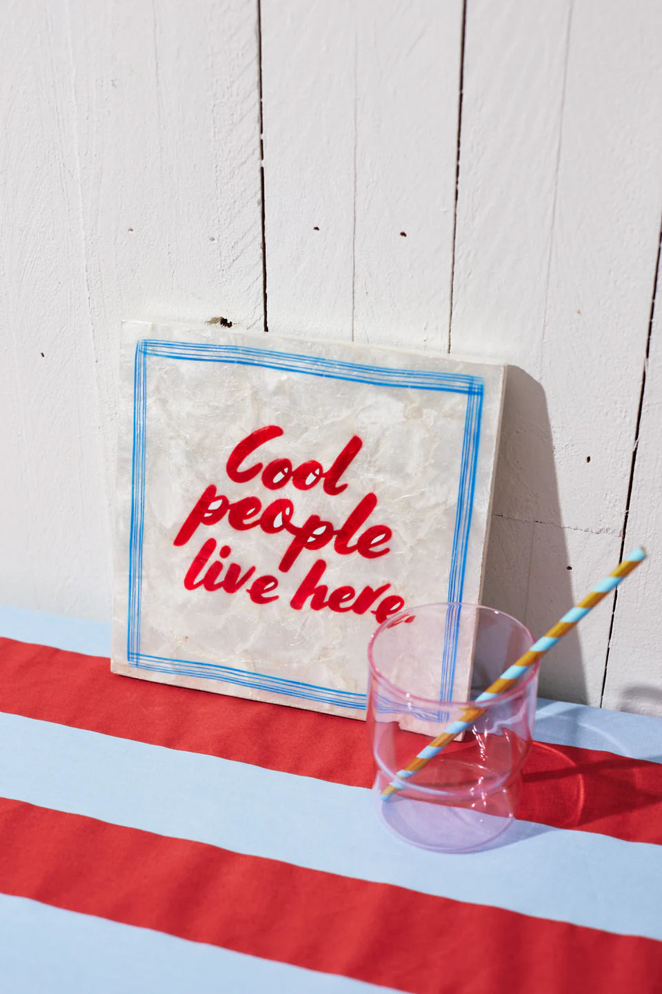 Cool People Live Here Wall Tile