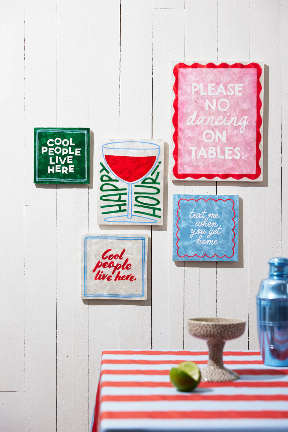 Cool People Live Here Wall Tile