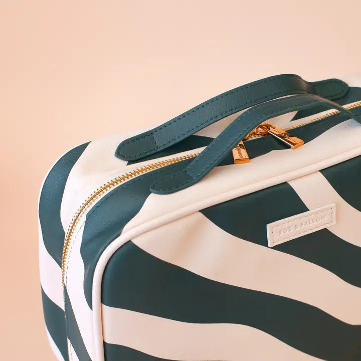 A Fox and Fallow Forest Swirl Cosmetic Bag