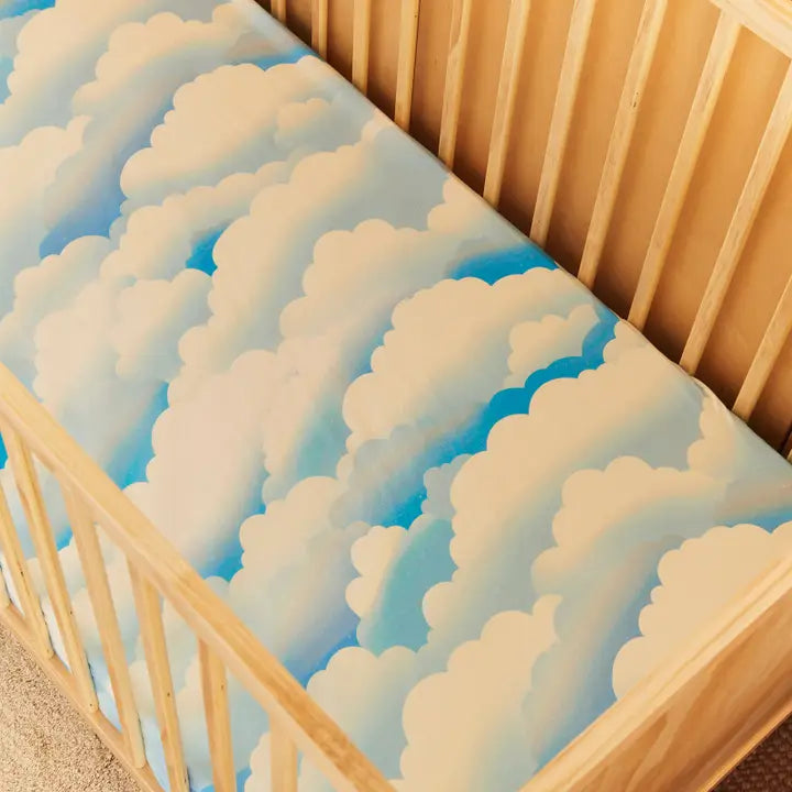 Head in the Clouds - Organic Cotton Fitted Sheet