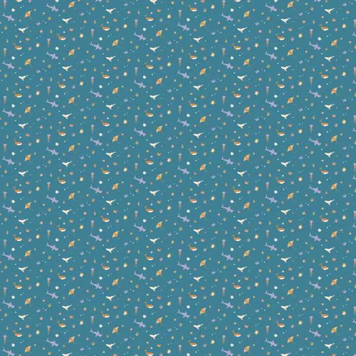 Ocean Creatures Marine Organic Fitted Cot Sheet