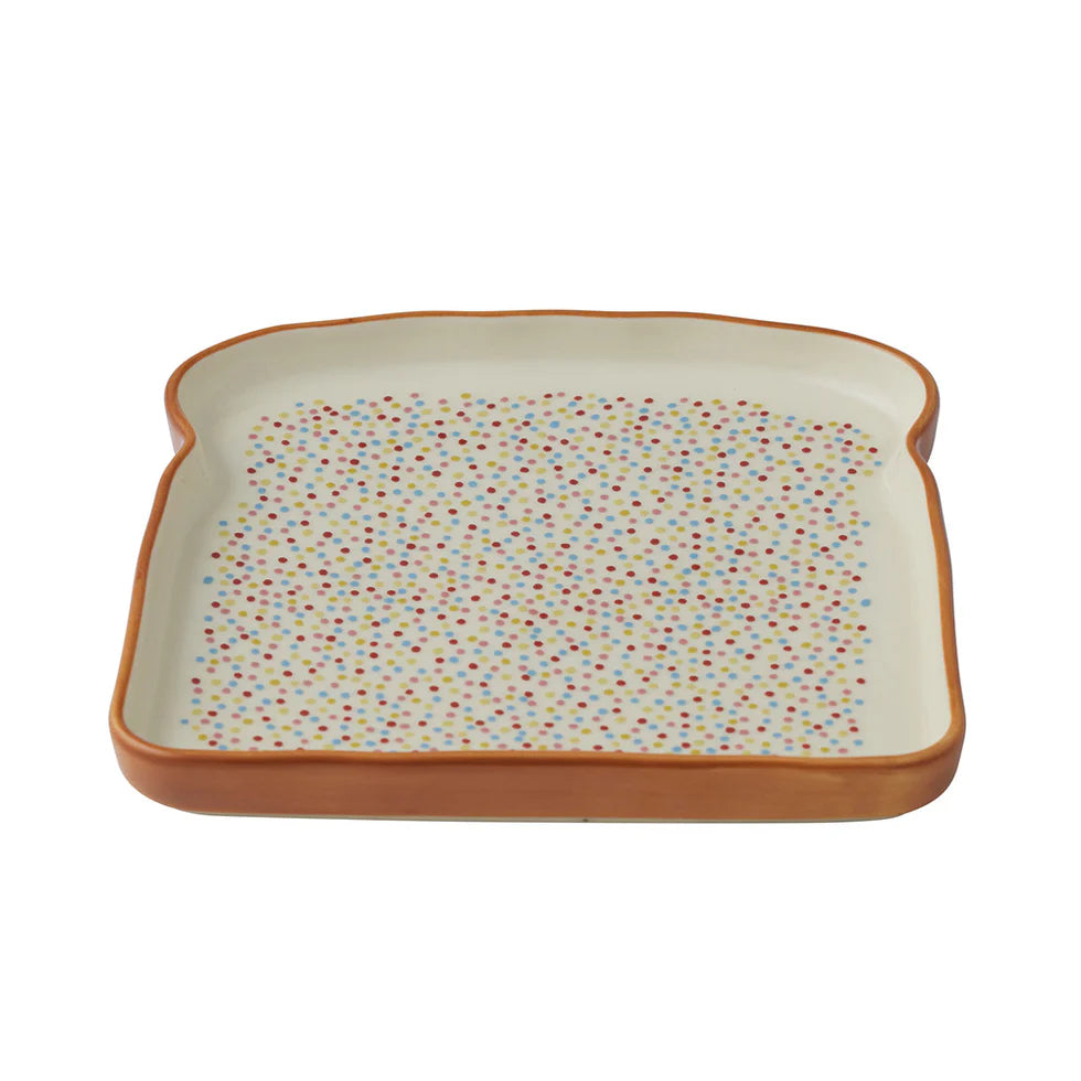 Coast to Coast Fairy Bread Ceramic Plate