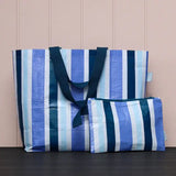 Hello Weekend - Hamptons Blue and White - Weekender Bag