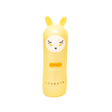 Yellow bottle with cartoon character design on a white background Australia
