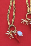 A Mosk Leopard Charm Necklace