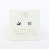 Love Lunamei Earrings - Lotus - Silver