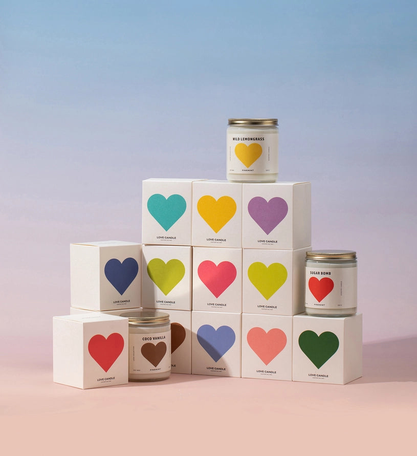 Pink Mint Night Sakura Candle