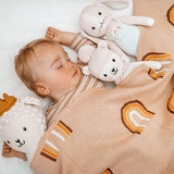 Fox and Fallow Rainbow Blanket