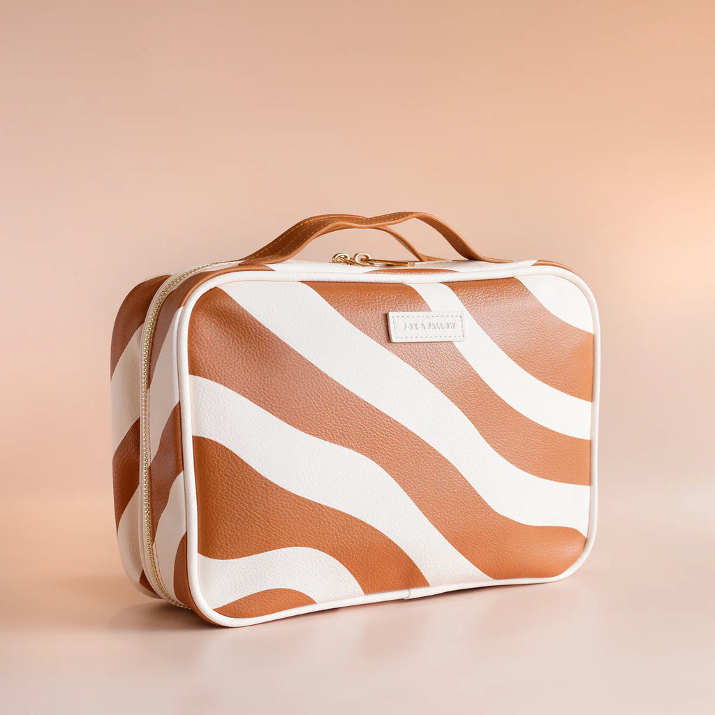 Fox and Fallow Rust Swirl Cosmetic Bag