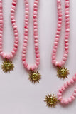 A Mosk Pink Gem Necklace