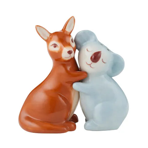 A Scott and Charlene Ceramic Salt and Pepper Set